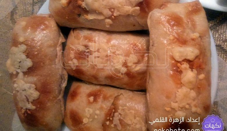 رغيف محشي بالدجاج (رغايف معمرين بالدجاج)